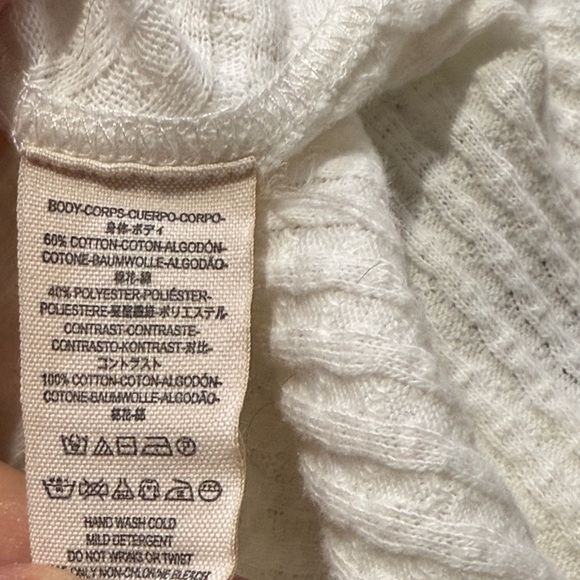 Free People Blue and white long sleeve top size XS - Picture 16 of 16